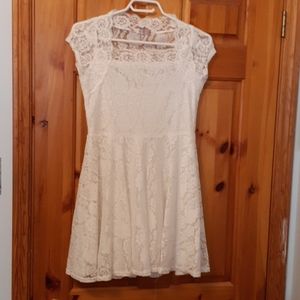White lace dress